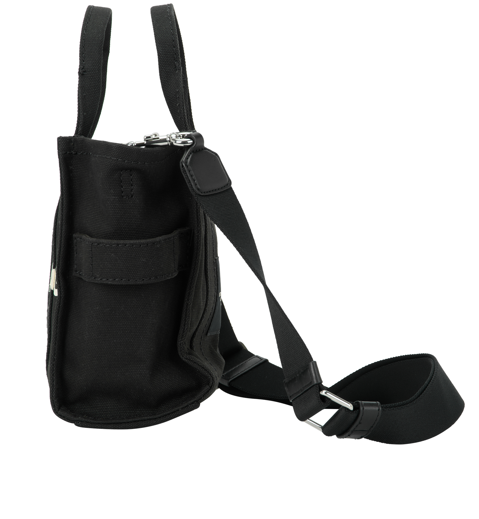 Small Tote, &pound;90, Handbags, Black, Canvas, Bottom view